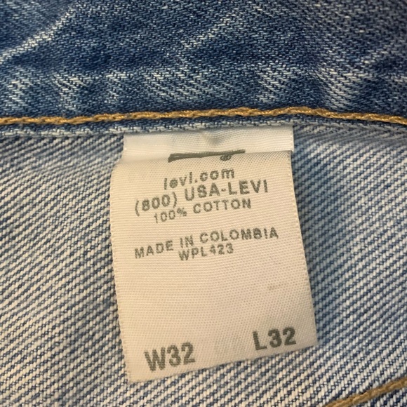 Levi’s 501 Distressed High Rise Jean Shorts - Picture 3 of 6